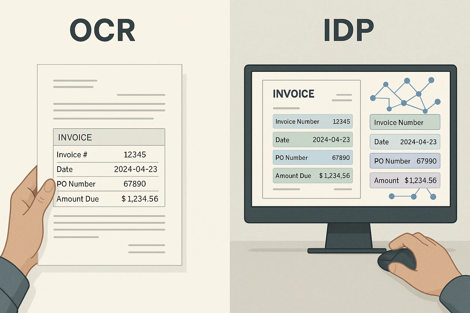 IDP vs OCR: Understanding the Key Differences for Automation Success